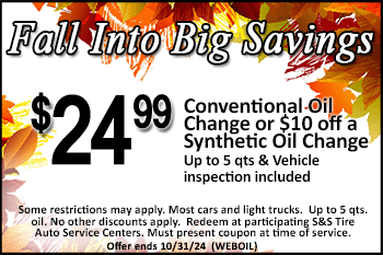 $24.99 conventional oil change coupon