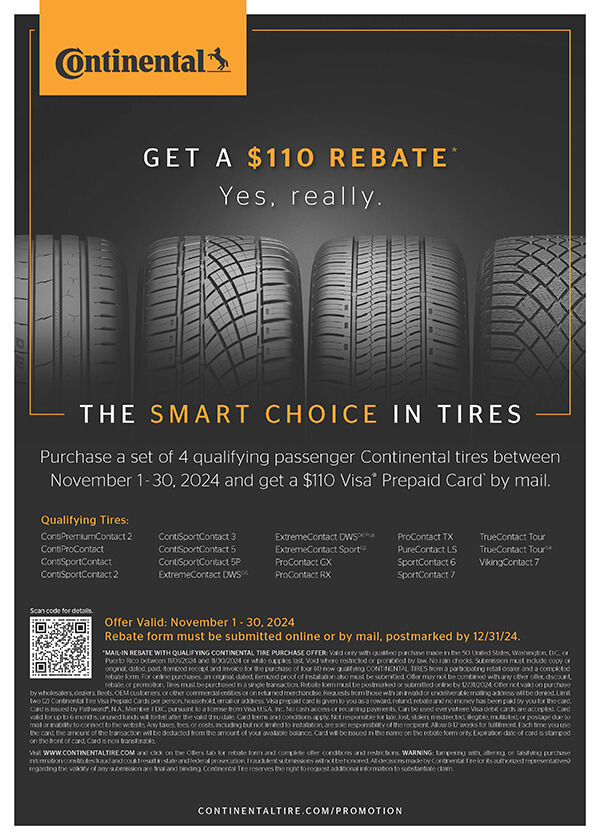 CONTINENTAL Tire Rebate