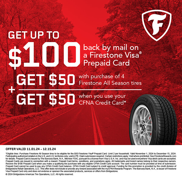 FIRESTONE ALL SEASON Rebate