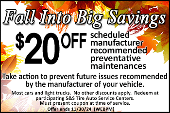 $20 off maintenance coupon