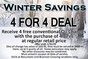 4 free oil changes coupon