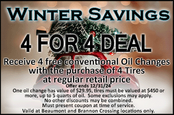 4 free oil changes coupon